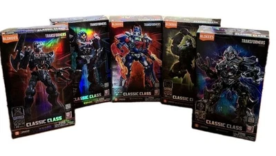 Transformers Classic Class Lote de 5 Optimus, Megatron, Mirage, Scourge, Primal Foto 1 de 4