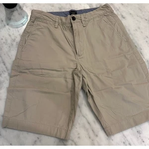 J.Crew Club pantaloncino chino cotone uomo kaki piatto davanti taglia 29" x 11" 93852 - Foto 1 di 6
