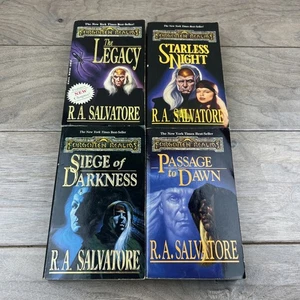 Forgotten Realms: Legacy of the Drow Series Book Lot of 4 1st Printing VTG 1993 - Picture 1 of 24