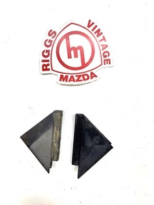 Mazda Rx3 Sedan Wagon Front Door Triangle Glass Metal Corner Trims - Picture 1 of 2