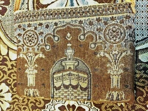 Tappetino da viaggio musulmano, tappeto da preghiera islamico janamaz tappetino sajda migliore qualità marrone come foto - Foto 1 di 5