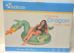 Dragón de fuego inflable gigante GoFloats de 4' de ancho y 2,5' de alto. - Imagen 1 de 3