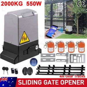 Sliding Gate Opener Automatic 2000 KG 4 m Gear Track 550W App Remote Control - Picture 1 of 12