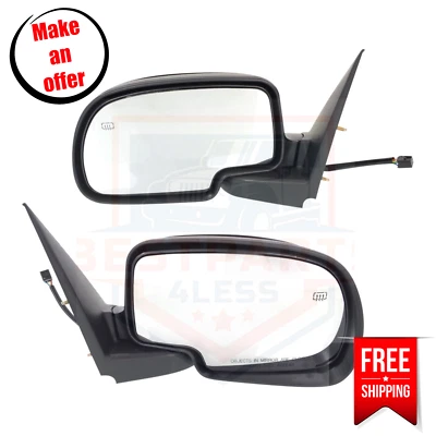 Juego de 2 espejos retrovisores Kool Vue lado izquierdo y derecho para GMC Sierra 1500/2500 1999-2002 Foto 1 de 4