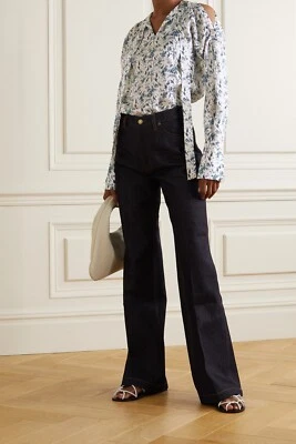 Новый с Ярлыками VICTORIA BECKHAM Toile De Jouy верхний Великобритании 8 США 4 - Изображение 1 из 4