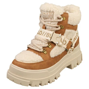 Buffalo Aspha Com Mid Warm Vegan Donna Beige Brown Stivali - 40 EU - Foto 1 di 8
