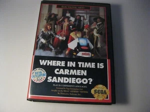 Where In Time Is Carmen Sandiego? Sega Genesis 1992 No Instruction manual - Picture 1 of 2