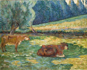 Breton Landscape by Armand Guillaumin 8"x10" Art Print 8x10 - Imagen 1 de 2