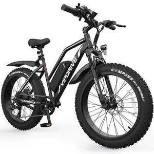 Peak 750W 48V Fat Tire Electric Bicycle 26" Mountain Ebike for Adult Up to 25MPH - Picture 1 of 8