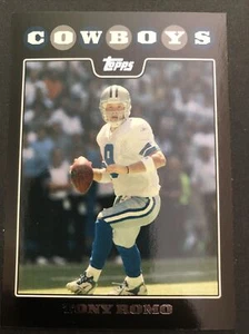 Tony Romo 2008 Topps Black All-Stars Insert Card Dallas Cowboys - Foto 1 di 2