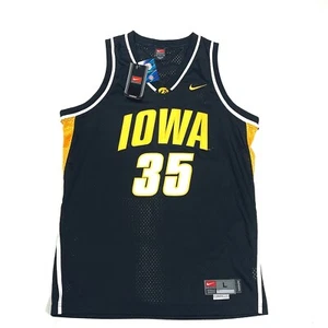 NWT Nike x Iowa Hawkeyes #35 Authentic Stitched NCAA Basketball Jersey Men’s L - Picture 1 of 10