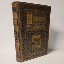 1884 The Poetical Works Robert Burns - Allan Cunningham - Rare Antique Hardcover