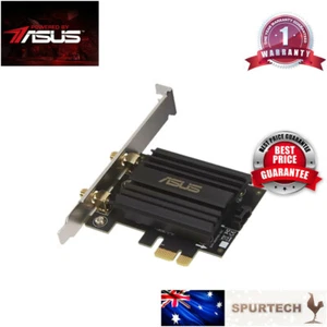 ASUS PCE-AX58BT AX3000 PCI-E 160MHz WIFI Adapter Network Card BT 5.0 Wi-Fi 6 - Picture 1 of 1