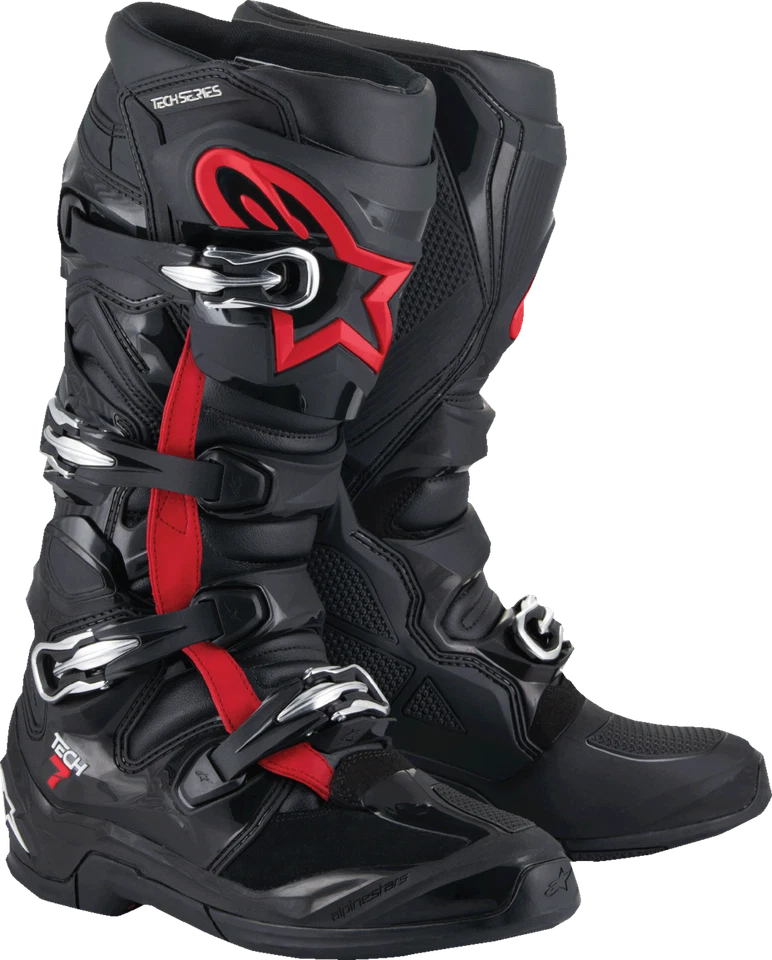 Alpinestars Tech 7 Moto Off-Road Boots Fluorescent Red/Black US 7 Foto 1 de 1