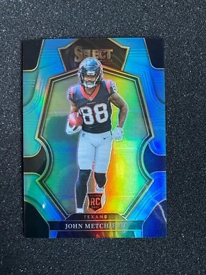 2022 Select John Metchie III Light Blue Prizm Premier Level Rookie RC #99/99 - Image 1 of 3