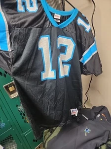 Vintage Carolina Panthers Jersey XL Kerry Collins Wilson Black Mens  - Picture 1 of 4