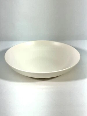 CRATE AND BARREL 10” Craft Linen Low PASTA OR SERVING Bowl - NEW - Portugal - Image 1 of 4