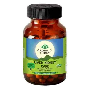 Organic India Liver Kidney Care (60 Caps) For Hepatitis Fatty Liver - Picture 1 of 7