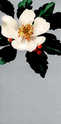 Tarjetas de felicitación de Navidad de vacaciones con flor de magnolia blanca por sello - Juego de 3 Foto 1 de 3