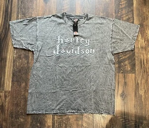 Harley Davidson Shirt Orlando Florida Made In USA Graphic Size XL ACID WASH NWT - Picture 1 of 6