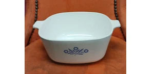 Plato para hornear vintage Corning Ware azul aciano 2 1/2 cuartos de galón - Imagen 1 de 5