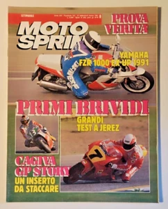 MOTOSPRINT 9/1991 YAMAHA FZR 1000 EX-UP TEST JEREZ - Foto 1 di 2