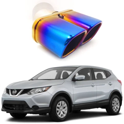 Tubo de escape con punta de silenciador de escape de doble salida para Nissan Rogue Sport 2017-up #1067 Foto 1 de 4