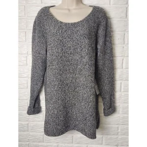 NWT Athleta pullover tunic sweater Women's Large Wool Yak Hair $128 Gray - Picture 1 of 6