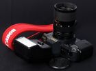 Canon T70 35mm Film Motorized SLR c/w Canon New FD 35-70mm Zoom Lens &amp; Flash Kit