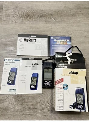 Garmin e-Map AM Portable Handheld 12 Parallel Channel GPS Tested And Works Great - Image 1 of 4
