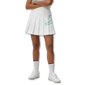 J.Lindeberg Women Naomi Golf Skirt White - FW23 NEW - Picture 1 of 8