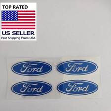 4PC Ford Wheel Rim Center Hub Cap Logo Decal Emblem Sticker 1.75 x 0.66" VINYL