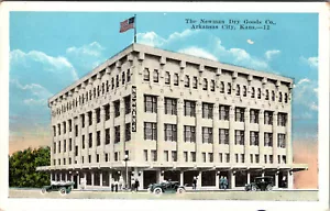 ARKANSAS CITY, KANSAS - NEWMAN DRY GOODS COMPANY - OLD POSTCARD - Picture 1 of 2