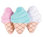 22 x 15 in ICE CREAM CONE throw pillow waffle White Pink Blue Vanilla Strawberry