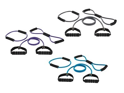 CRIVIT SPORT CRIVIT® SPORTS Expanderset 3-teilig 1x Schlauch 1x Kreuz 1x Ring Expander NEU