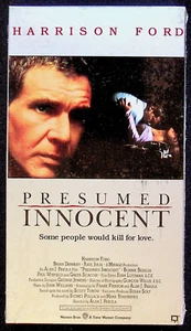 Presumed Innocent 1990 w/ Harrison Ford Mystery Movie VHS Sealed Watermarked - Imagen 1 de 6