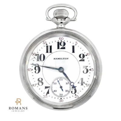 Hamilton 992 Pocket Watch Rail Road Model Made in 1925 Size 16 Serviced Warranty - Image 1 of 4