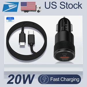 For Samsung Galaxy S23 S22 S21 Note10 Fast Car Charger USB Type-C to USB C Cable - Picture 1 of 37