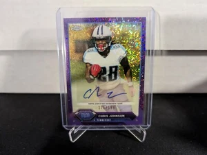 2023 Topps Chrome Composite Chris Johnson Purple Speckle /199 Autograph Titans - Picture 1 of 2