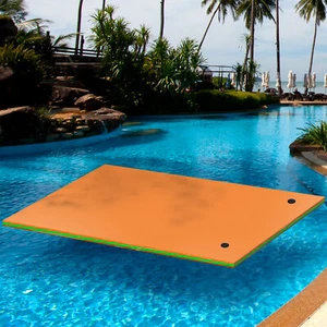 9' x 6' 3 Color 550lbs Tear Resistant Floating Water Mat Pool Pad 3 Layer Foam - Picture 1 of 10
