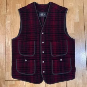 RRL Wool Check Vest, Vintage, Used, Size S - Picture 1 of 5