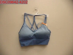 Stain, Hanes Women's Blue Seamless Dip Dye Cami Sports Bra S 196062067522 - Picture 1 of 9