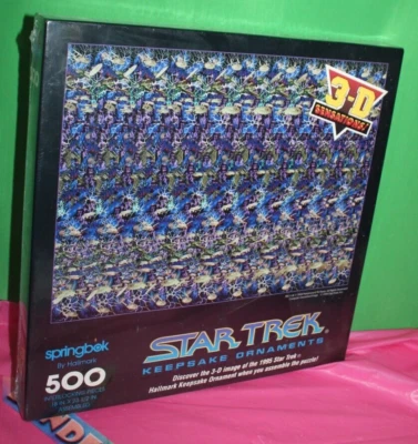 Springbok By Hallmark 3-D Vintage Star Trek Ornaments 500 Piece Puzzle Sealed - Image 1 of 4