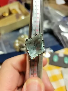 Vintage Chunky Topaz Sterling Silver Taxco Ring Size 7.5 - Picture 1 of 8