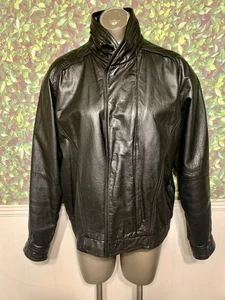 Chaqueta Bomber M. Julian Vintage Cuero Talla 42 100% Cuero Genuino - Imagen 1 de 10