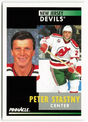 1991-92 Peter Stastny Pinnacle - New Jersey Devils - Image 1 of 2