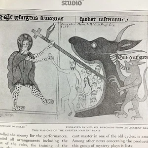 Mystery Plays Religious Art Print Article 1924 Original Rare Antique Pennington - Picture 1 of 18