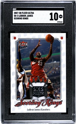 2007-08 Fleer Ultra #SK-3 Lebron James Scoring Kings (SGC 10) - Image 1 of 2