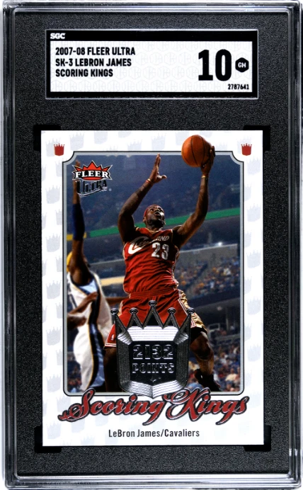 2007-08 Fleer Ultra #SK-3 Lebron James Scoring Kings (SGC 10) - Image 1 of 2