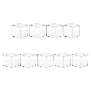 Caja de Embalaje Acrílico 9 Piezas Novia Transparente Favor Cajas Contenedor Soporte - Imagen 1 de 12